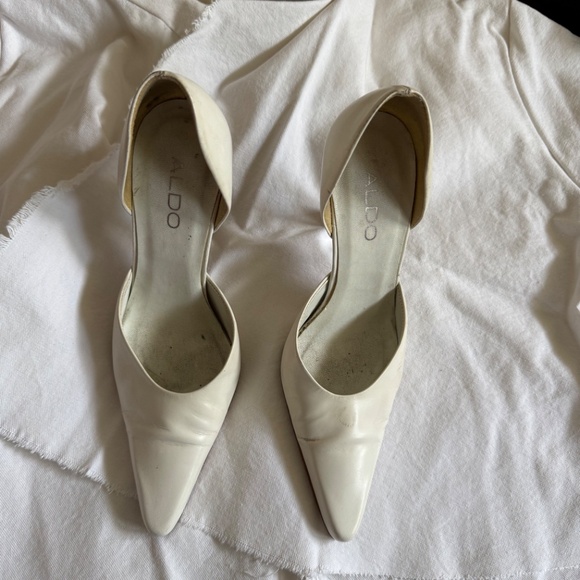 Aldo White Pumps High Heels Size 7 - Picture 6 of 6